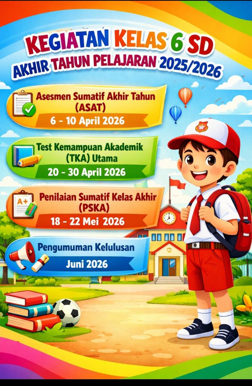 Program KBM Kelas VI Tahun Pelajaran 2025/2026