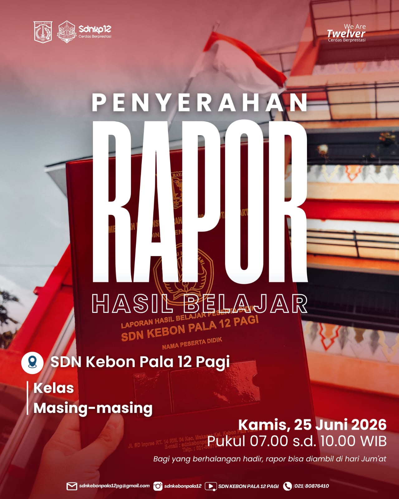 Pembagian Rapot Semester Genap Tahun Pelajaran 2026/2027
