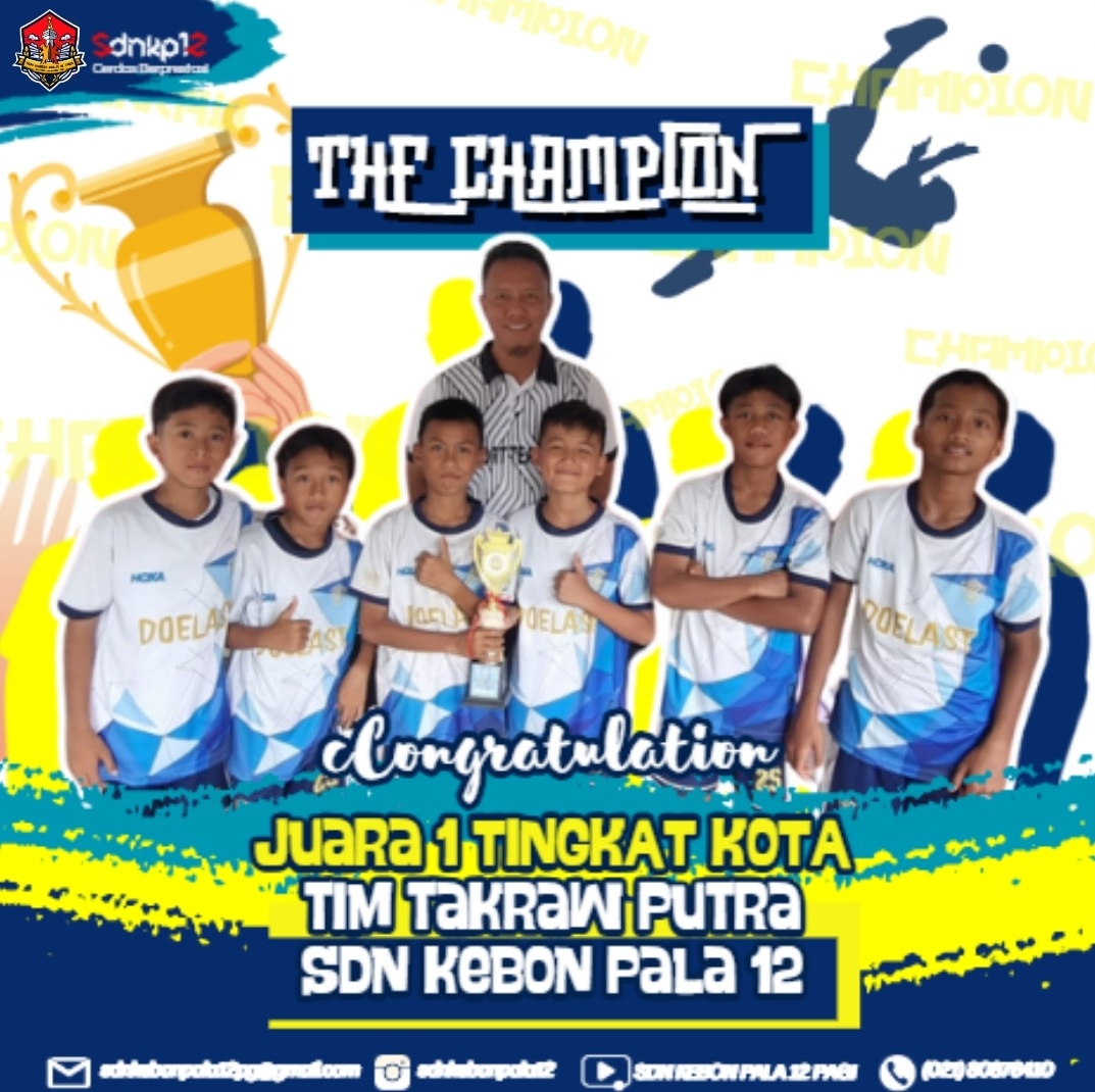 Juara 1 Lomba Takraw Putra TK Kota