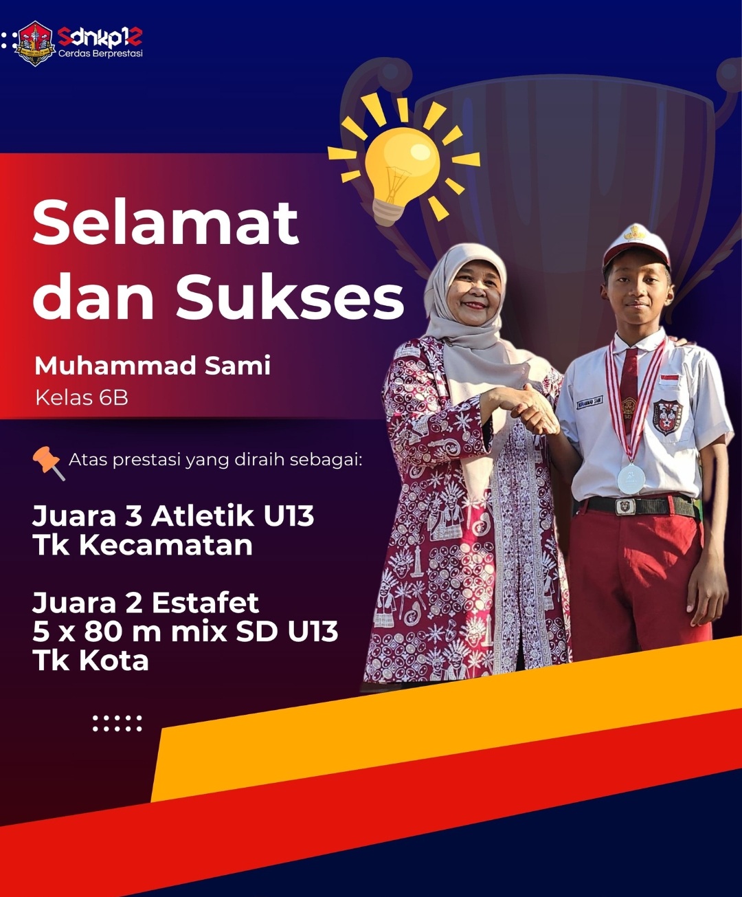 Juara 3 Lomba Atletik Putra